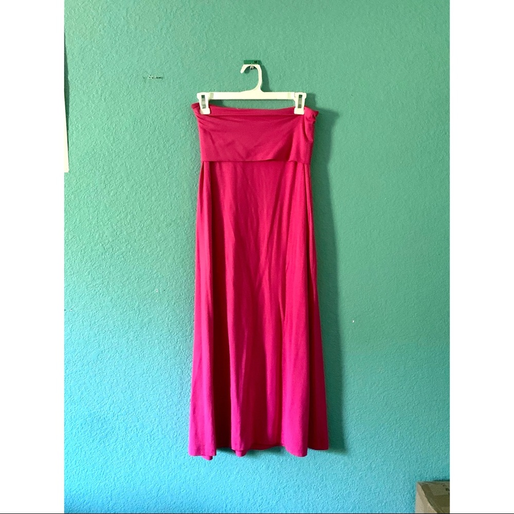 Hot Pink Maxi Skirt
